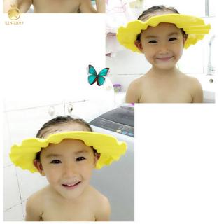 King2019 Adjustable Baby Kids Shampoo Bath Bathing Shower Cap Hat Wash Hair Shield Hot Kq (1)