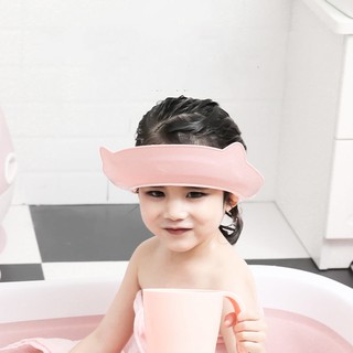 Baby Shower Cap Bathing Protect Bathing Protect Soft Cap Toddler Baby Shampoo Cap EVA Adjustable Wat