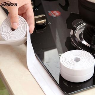 1 ROLL PVC Material Kitchen Bathroom Wall Sealing Tape Waterproof Mold Proof Adhesive Tape 3.2mx2.2cm MK