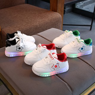 Kids Shoes Boys Girls LED Light Shoes Children Casual Running Sports Shoes (1)