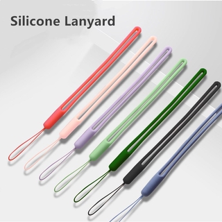 Liquid Silicone Lanyard Pastel Phone Strap Wrist for iPhone 11 Case Xiaomi Phone Wrist Straps Hanging Rope
