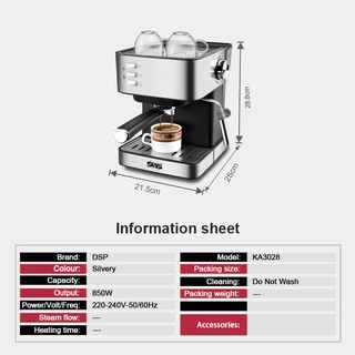 EP-KA3028 Semi-automatic coffee machine pump type steam drip espresso machine (6)