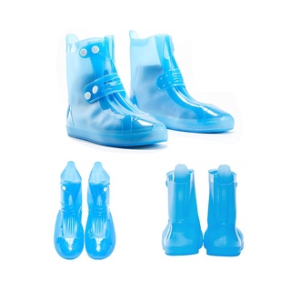 rain shoe▦Rain Shoe Cover Waterproof Rain Boots transparent non-slip