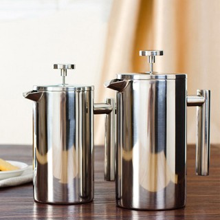 Double Wall Stainless Steel French Press Coffee Maker Pot