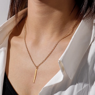 Gold Silver Alloy Short Simple Necklace for Women Short Wave Clavicle Chain Female Jewelry Personality