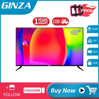 GINZA 40 Inch TV with Bracket SMART TV LED TV HD Television TV Appliance ACE40AB HDMI AV VGA USB