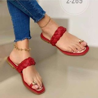 New 2021 Cool Slippers Women Summer Big Size Rhinestone Women's Sandals Pure Color Fashion Shoes Fem (1)
