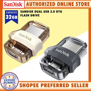 ∋✤Sandisk M3.0 32GB OTG Dual Flashdrive USB3.0