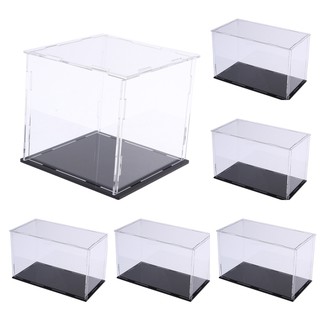 Clear Acrylic Display Case Box Organizer Stand Dustproof Protection Showcase