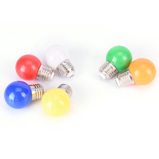 L！LED E27 2W Blue Green Purple RGB 110-240V Energy Saving LED Golf Ball Light Bulb Globe Lamp Chri