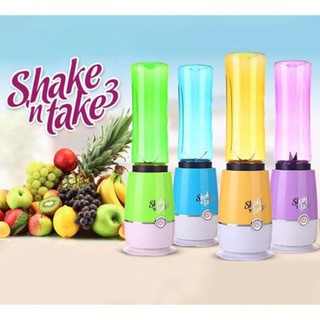 Portable multifunction SHAKE N TAKE 3 Fruits Juicer Mix And Go Electric Juicer 2 in 1 one set