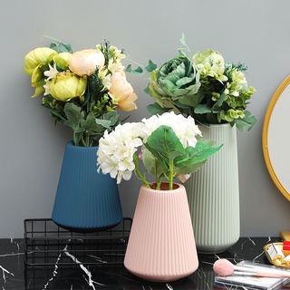 Nordic style simple plastic vase living room ornaments