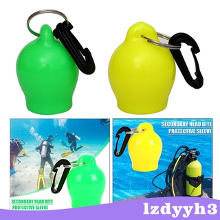 [Limit Time] Snorkel Regulator Mouthpiece Cover Dive Octopus Holder with Clip Green