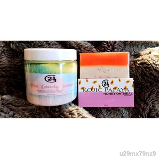 Spot goods ▥﹍✥G21 Kojic Papaya Soap + Cotton Candy Scrub