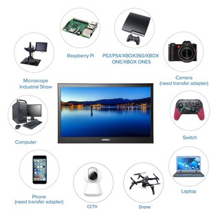 computer 15.6" Portable touch computer monitor pc HDMI IPS LCD 13.3" 2K gaming monitor for PS3 PS4 X (3)