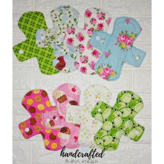 Cloth Pads Pantyliner Printed Cotton Variant with fleece backing (best seller) (1)