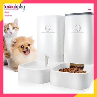 3.8L Large Capacity Pet Dog Cat Automatic Feeder Detachable Dog Cat Water Dispenser Food Feeding Dev