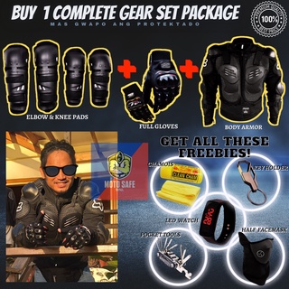 Body Armor Vest Motorcycle Gear Racing Jacket Coat Body Armor Protector Safety Rider Gear Set