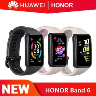 Wearables₪Newest Huawei Honor Band 6 Smart Wristband Full Screen 1.47" AMOLED Color Touchscreen Swim