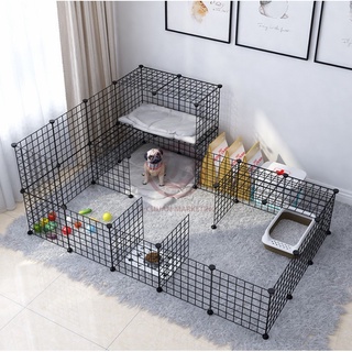 DIY Pet Fence Dog Fence Pet Playpen Dog Playpen Crate For Puppy, Cats, Rabbits 35cm x 35cm