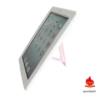 jennifer 1PC New White Back Hard+Soft Rubber Dual Layer Hybrid Case Cover For iPad 2 3 4 White