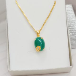 [SGI]stained chain lucky jade necklace (2)
