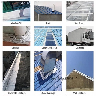 Aluminum Foil Butyl Rubber Adhesive Waterproof Roof Pipe Marine Repair Waterproof Tape Wall Crack (4)