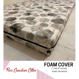 7" and 8" KAPAL FOAM COVER (Full Cover) with 3 SIDES (C Shape) Zipper