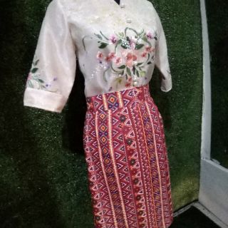 Filipiniana Terno/Batik skirt/Ladies barong/Organza (6)