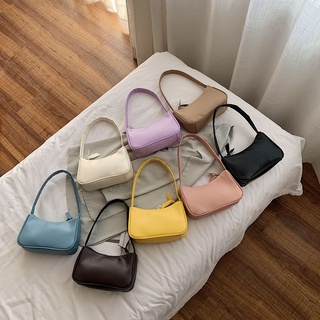 Retro Totes Bags For Women 2021 Trendy Vintage Shoulder Handbag Female Small Underarm Bags Casual