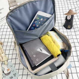 wClassical Backpack Nylon Satchel Women Backpack Large 15.6 Inch Laptop Fashion School Bag For Teena