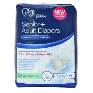 Indoplas Elite Adult Diapers - Large 10pcs