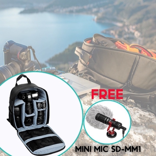 SLR DSLR Durable Digital Waterproof Camera Video Bag With Free Mini Mic SD-MM1