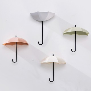 3pcs/set Cute Umbrella Wall Mount Key Holder Wall