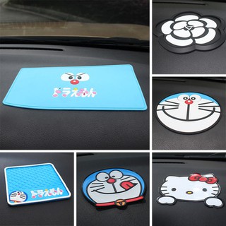 【Hot Sale/In Stock】 Car anti-skid mat car sunscreen mat Doraemon car dashboard mobile phone ornament