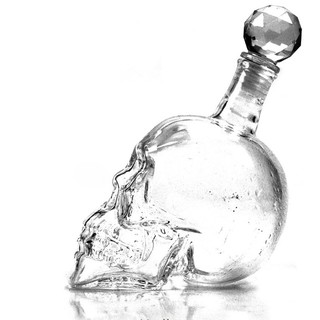 1000ml Decanter Crystal Skull Head glass Vodka Whisky