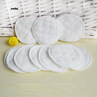 Richu_2Pcs Pregnant Women Round Shape Cotton Breathable Super Absorbent Nursing Pads (1)