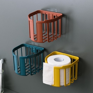 Punch-Free round Toilet Paper Storage Rack Toilet Tissue Box Wall-Mounted Toilet Toilet Paper Holder Roll Holder