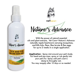【Ready Stock】✟Vet Core Plus Nature's Advance Tick Spray With Free Dog Soap