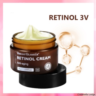 VIBRANT GLAMOUR Retinol Face Cream Firming Lifting Anti-Aging Remove Wrinkle Whitening Brightening Moisturizing /Retinol Anti Aging Whitening Face Cream 30g ACERVER