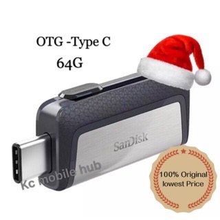 100% Original SANDISK Type C OTG 64G Dual drive flash