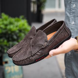 Men Casual Shoes Brearthable Leather Loafer Office Shoes For Men Driving Moccasins Comfortable Shoes
