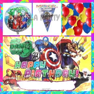 Affordable Avengers theme Party Banner Set | Avengers Birthday party theme banner set