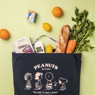 [Peanuts] Foldable Shopper Bag Shopping Bag Fruit Grocery Bag Shoulder Bags