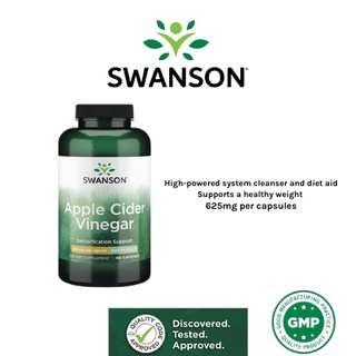 Swanson Apple Cider Vinegar 1250mg (PER SERVING) , 180 capsules