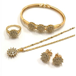 MEI Jewelry 14k Bangkok Gold Jewelry Set with FREE Gift Box JJ0029