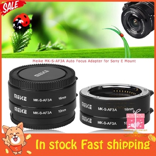 Bamaxis Meike MK-S-AF3A Auto Focus 10mm 16mm Macro Extension Tube Set for Sony E Mount