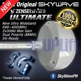 SkyWave MIMO Parabolic Grid Antenna Feeder Element 5G-Ready Wideband 698-4000Mhz 2x30dbi Gain