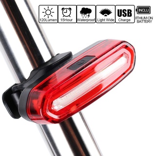 Bike Bicycle Lamp Rechargeable LED USB COB Mountain Bike Tail Light Taillight MTB waterproof Safety