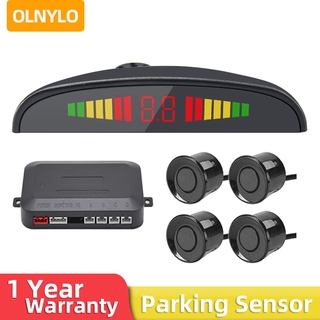 Car LED Parking Sensor Kit 4 Sensors 22mm Backlight Display Reverse Backup Radar Monitor System 12V (1)